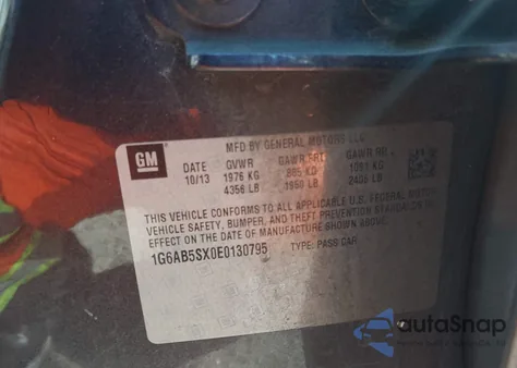 2014 Cadillac Ats Luxury z USA, uszkodzony, nr VIN 1G6AB5SX0E0130795